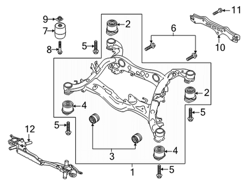 2022 Audi S8 Suspension Mounting - Rear