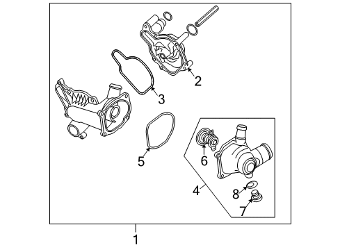 2009 Audi S4 Water Pump