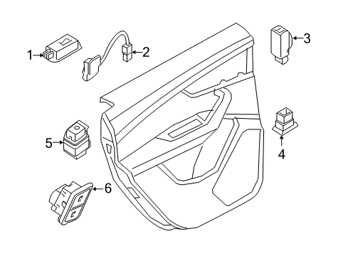 2023 Audi Q7 Interior Trim - Rear Door