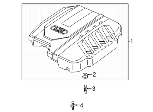 2022 Audi A4 Quattro Engine Appearance Cover