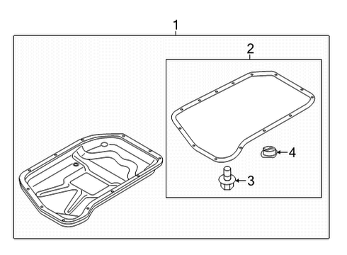 2019 Audi A8 Quattro Case & Related Parts Diagram 2