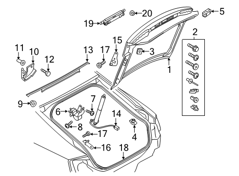 2022 Audi A5 Sportback Gate & Hardware