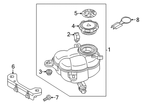 2021 Audi A8 Quattro Reservoir Diagram for 4N0-121-405-R