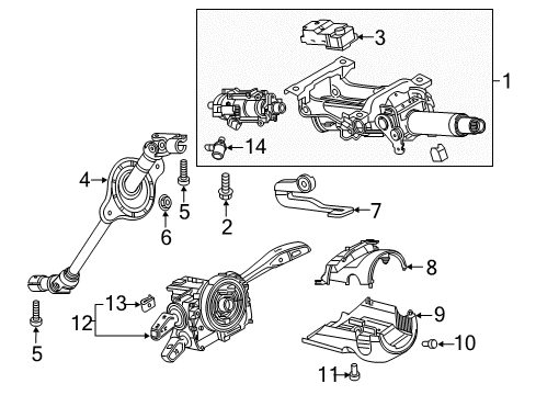 2020 Audi S5 Intermediate Shaft Diagram for 8W1-419-753-C