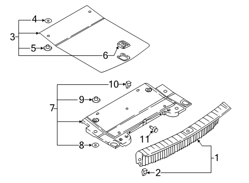 2023 Audi S5 Interior Trim - Rear Body Diagram 3