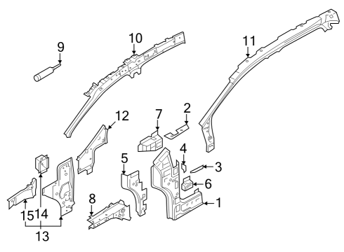 2024 Audi Q4 e-tron Hinge Pillar