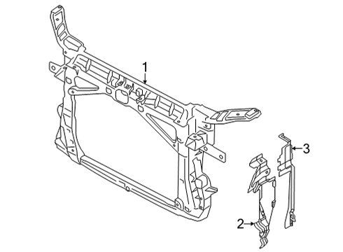 2024 Audi A3 Radiator Support