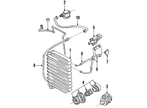 1990 Audi Coupe Quattro A/C Compressor