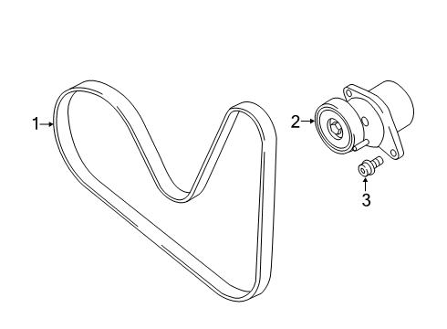 2018 Audi A5 Quattro Belts & Pulleys, Maintenance Diagram 1