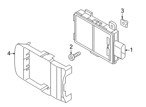 2021 Audi A8 Quattro Electrical Components - Front Bumper Diagram 8