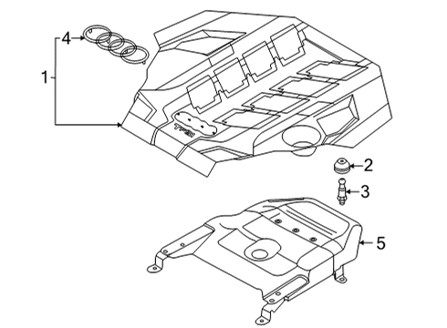 2021 Audi RS6 Avant Engine Appearance Cover