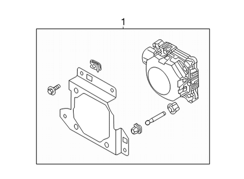 2023 Audi SQ7 Electrical Components - Front Bumper Diagram 1