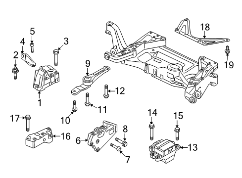 2011 Audi TTS Quattro Engine & Trans Mounting