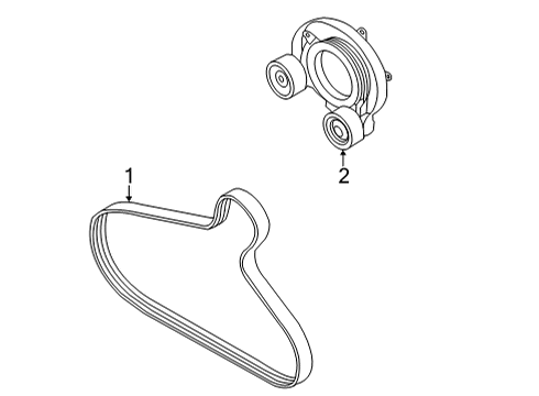 2022 Audi A4 Quattro Belts & Pulleys