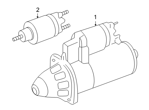 2012 Audi A3 Starter, Electrical Diagram 1