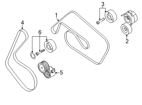 2016 Audi A8 Quattro Belts & Pulleys, Cooling Diagram 4