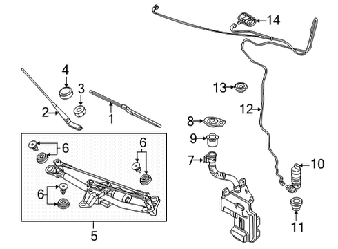 2024 Audi A3 Wiper & Washer Components