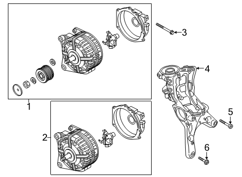 2018 Audi A5 Quattro Alternator Diagram for 06L-903-024-J