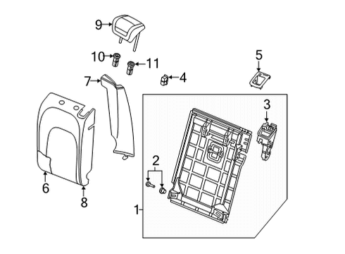 2022 Audi e-tron Sportback Rear Seat Diagram 3