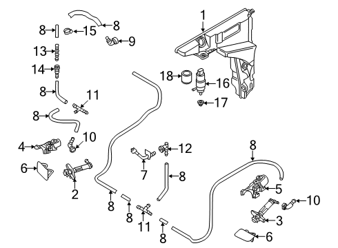 2022 Audi S6 Washer Components