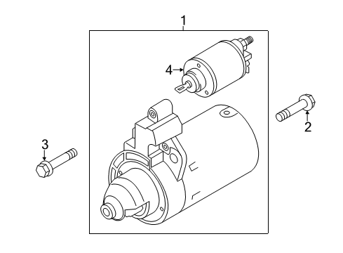 2015 Audi A3 Starter Diagram for 02E-911-024-A