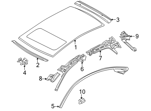 2008 Audi S8 Roof & Components