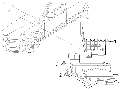 2024 Audi Q8 e-tron Sportback Fuse & Relay Diagram 1