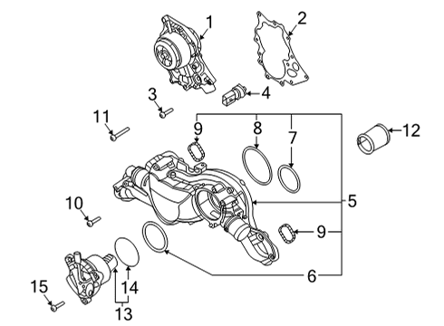 2022 Audi S8 Water Pump