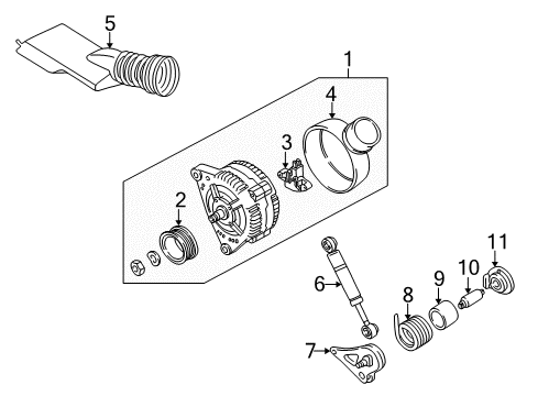 1999 Audi A8 Quattro Alternator