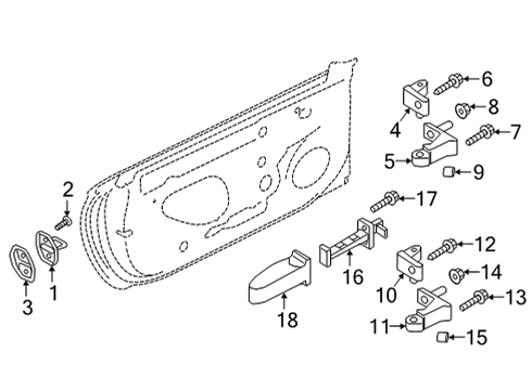 2022 Audi RS5 Sportback Rear Door Diagram 2