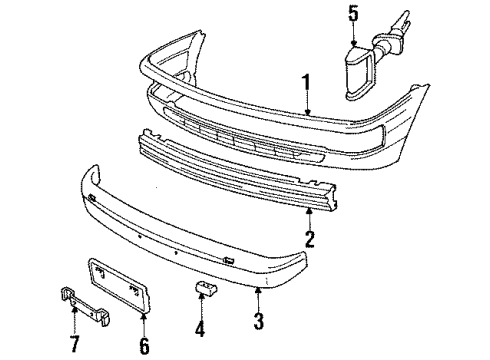 1990 Audi Coupe Quattro Front Bumper