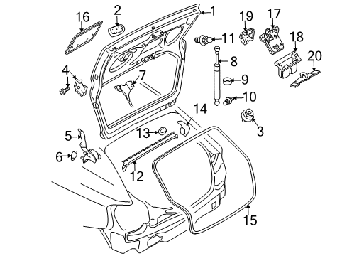 2007 Audi A3 Quattro Gate & Hardware