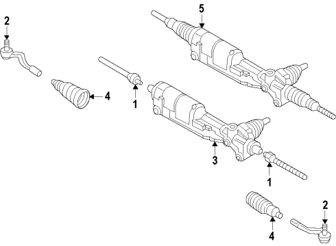 2015 Audi SQ5 Steering Column & Wheel, Steering Gear & Linkage Diagram 3