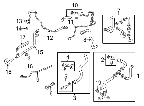 2018 Audi A5 Quattro Hoses, Lines & Pipes Diagram 3