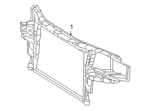 2008 Audi S8 Radiator Support