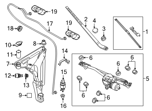 2015 Audi S8 Wiper & Washer Components