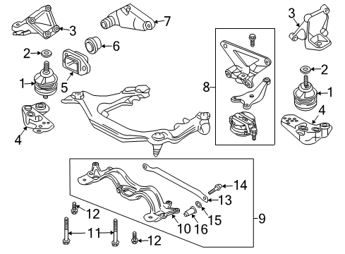 2004 Audi S4 Stop Diagram for 8E0-199-335-K