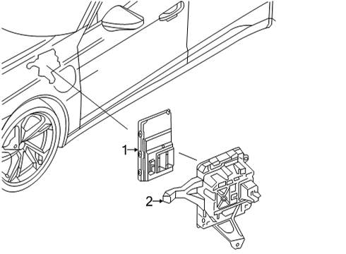 2024 Audi e-tron GT Electrical Components Diagram 8