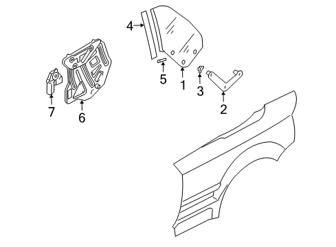 2008 Audi A4 Quarter Window