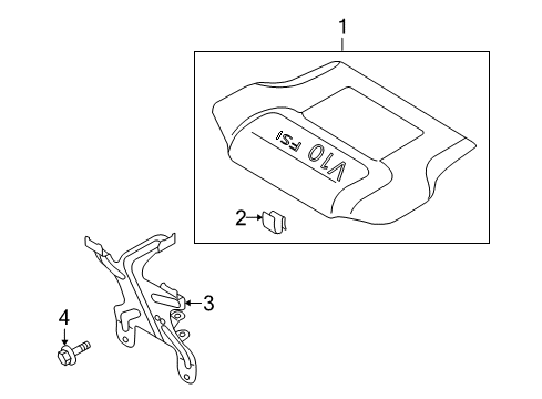 2009 Audi R8 Engine Appearance Cover