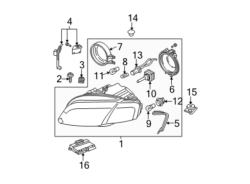 2007 Audi RS4 Socket & Wire Diagram for 8E0-941-669