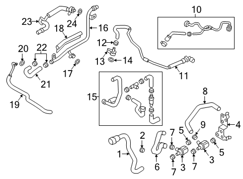 2019 Audi A4 Hoses, Lines & Pipes