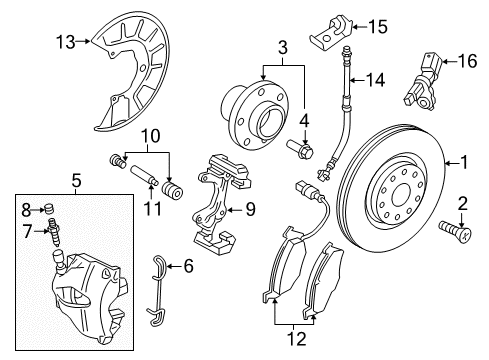 2007 Audi A3 Quattro Front Brakes