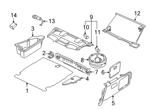 2003 Audi A6 Interior Trim - Rear Body