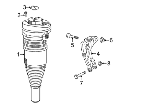 2023 Audi S7 Sportback Struts & Components  Diagram 1