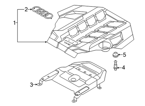 2022 Audi RS7 Sportback Engine Appearance Cover