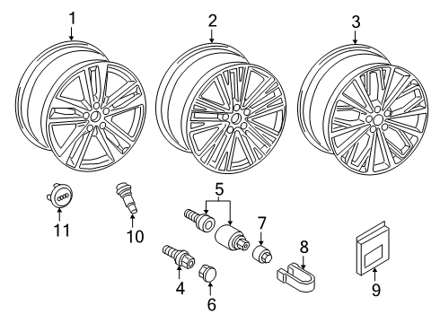 2022 Audi S6 Wheels, Covers & Trim