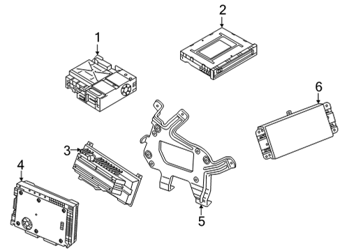 2021 Audi RS6 Avant Sound System Diagram 1