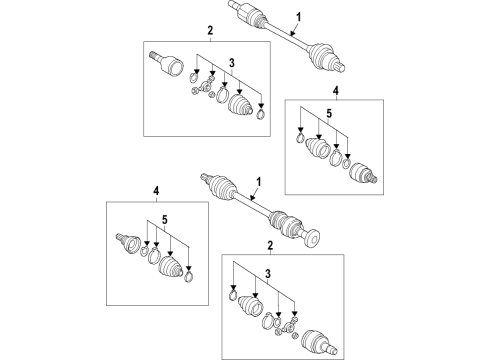 2022 Audi Q3 Axle Shafts & Joints, Drive Axles