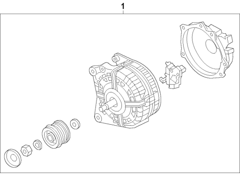 2023 Audi Q3 Alternator Diagram 1